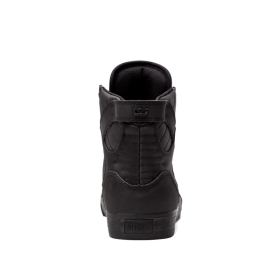 Supra Womens SKYTOP Black/Black High Top Shoes | CA-40674